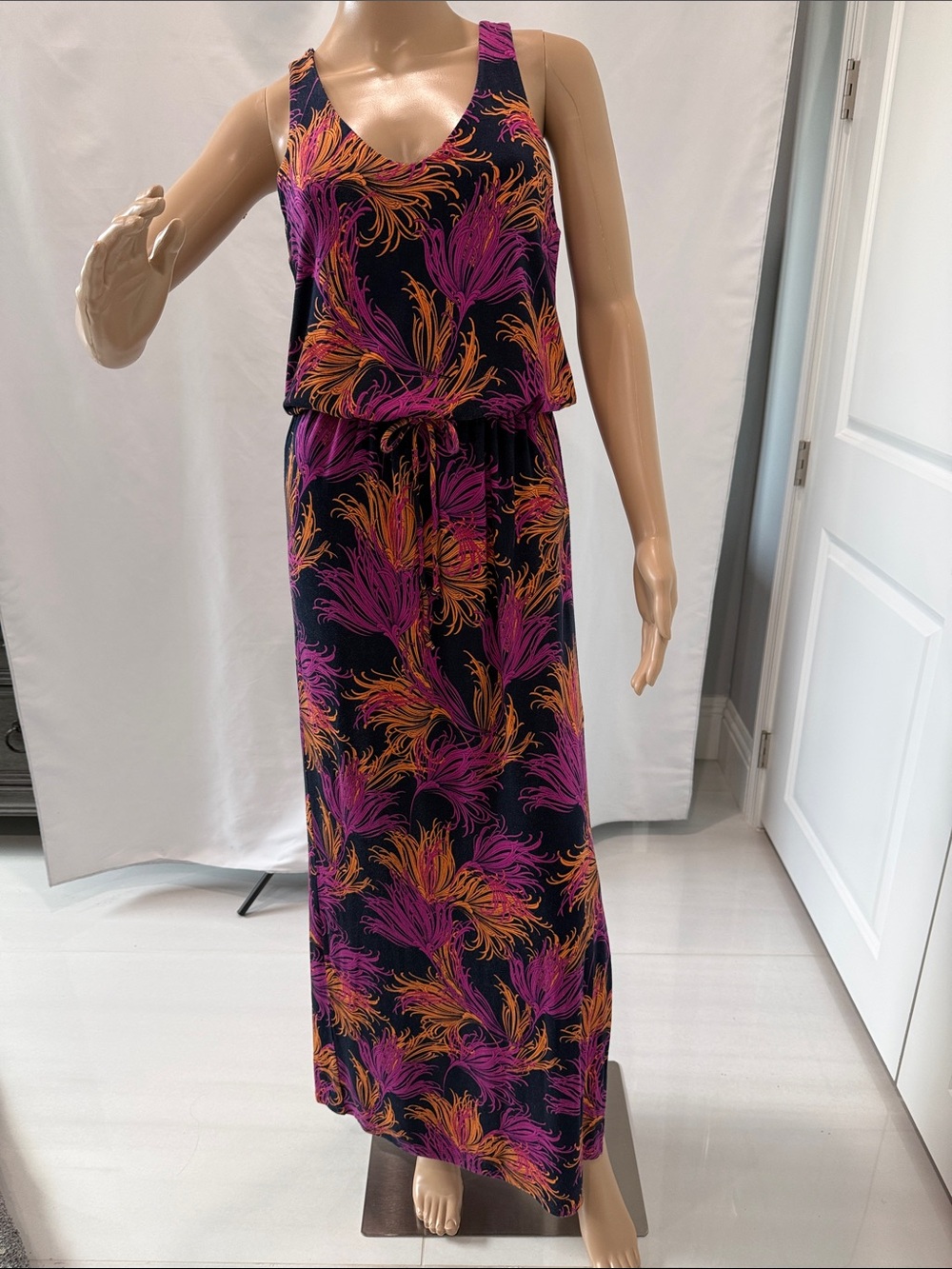 Banana Republic Tank Maxi Dress Multi Color Size XS